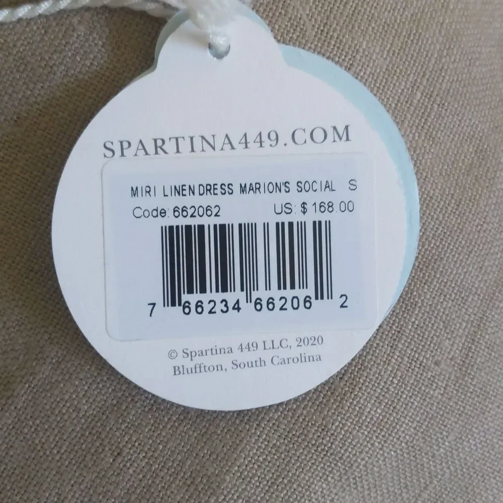 Spartina 449 Miri linen dress Marion's Social, 100% linen, embroidered S - Picture 6 of 12